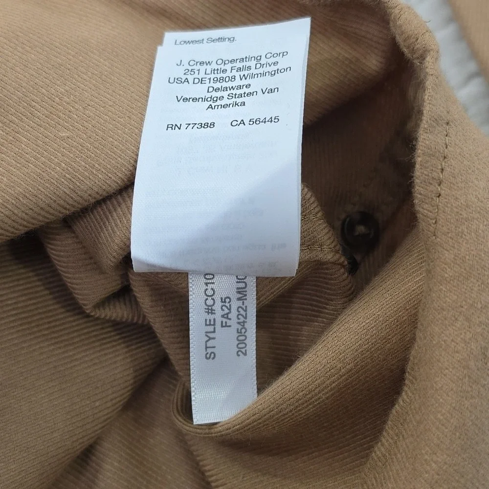 J.Crew Cotton-Cashmere Blend Shirt Mens XL Camel NWT CC100 NEW Preppy Old Money